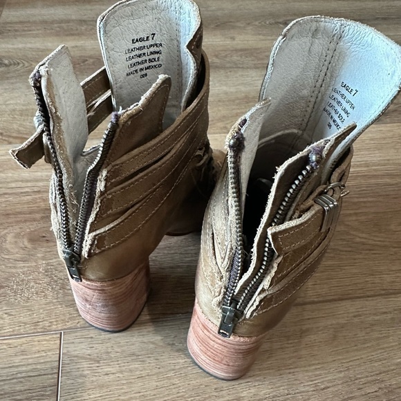 Freebird Eagle Brown Open Toe Ankle Boot size 7 - Picture 10 of 16